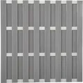 GroJa Fertigzaun Quadratisch Grau 180 cm x 180 cm