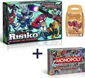 Monopoly, Risiko und Top Trumps Transformers Spiele Superbundle Brettspiel Spiel