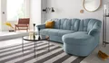 DOMO collection Ecksofa Papenburg, zeitlose Rückensteppung, elegante Formensprache, L-Form, in großer Farbvielfalt, wahlweise mit Bettfunktion