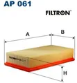 FILTRON AP061 Luftfilter Luftfiltereinsatz für Ford für Volvo