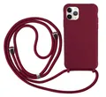 Handykette Hülle iPhone 12 TPU Schutzkappen Kordel Tasche
