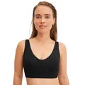 CALIDA Natural Skin Bustier Damen, verstellbare Träger, ohne Bügel und Schale, hautfreundliche Qualität Black C2C 44-46