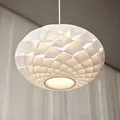 Pendelleuchte Louis Poulsen, Patera Oval, dimmbar, Weiß, für Wohnzimmer, Kunststoff, Design - 36