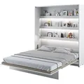 MEBLINI Schrankbett Bed Concept - Wandbett mit Lattenrost - Klappbett mit Schrank - Wandklappbett - Murphy Bed - Bettschrank - BC-13 - 180x200cm Ve... - Weiß