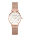 Rosefield Small Edit Damenuhr mit roségoldfarbenem Edelstahl-Mesh-Armband 26mm