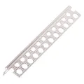 PROTEKTOR 9079 Aluminium Kantenprofil 250cm, 50 Stück Silber Aluschiene für Kantenschutz Trockenbau