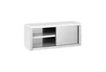 Royal Catering Wandhängeschrank 120 x 40 x 50 cm Edelstahl Hängeschrank mit Schiebetüren 65kg pro Fach, verschiedene Größen