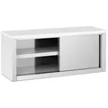 Edelstahl Hängeschrank mit Schiebetüren Wandhängeschrank 1200 x 400 x 500 mm