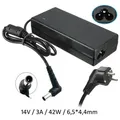 Bolwins G26C Netzteil DC 14V 3A 42W Stromkabel Ladegerät für Samsung 6.5x4.4mm Notebook-Netzteil schwarz