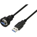 USB 3.0-Stecker auf Stecker, IP67 (Gewinde), Kabel 0,5 m  TC-E13T-MU3-MWA/NWA...