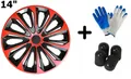 Radkappen Radzierblenden Radblenden 4x Stück Strong Duocolor Black  NRM 14" 3613
