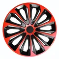 Radkappen NRM Strong Duo 14 Zoll Radzierblenden Kunststoff 4er Set Rot-Schwarz