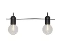 STAR TRADING LED-Lichterkette für Party Biergarten 10 Kugeln Filament LED 3,6m Batterie Timer, 10-flammig