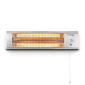 TROTEC Terassenheizstrahler Infrarot IR 1200 S – Heizleistung 600 W / 1200 W – Wandmontage