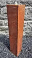 Säulenbrunnen 100 / 20 cm eckig Cortenstahl Roststahl incl. LED ohne Becken Gartenbrunnen