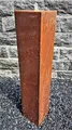 Säulenbrunnen 100 / 20 cm eckig Cortenstahl Roststahl incl. LED Gartenbrunnen