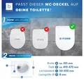 Benkstein WC-Sitz Premium Toilettendeckel antibakteriell D-Form (7-St), mit Quick-Release-Funktion und Softclose Absenkautomatik