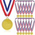 Bowling Medaillen  12 Stück Bowling Mitgebsel Goldene Metallmedaille mit Drei...