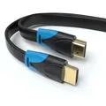 3m HDMI Kabel Flach von JAMEGA | 4K Ultra HD 2160p Full HD 1080p | 3D ARC CEC