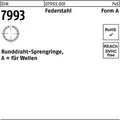 Runddrahtsprengring DIN 7993 f.Wellen A 50 Federstahl (079930010500000)