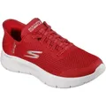 Skechers GO WALK FLEX-GRAND ENTRY Slip-On Sneaker Schlupfschuh, Slipper mit Slip-Ins Funktion rot 37 EU