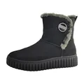 s.Oliver Damen Winterstiefel ohne Absatz Gefüttert Vegan, Schwarz (Black), 41 EU