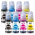8er Nachfüll Tintenflasche für Epson 104 EcoTank ET-2710 ET-2711 ET-2720 ET-2726