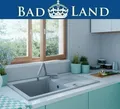 Granitspüle Celia 1 Spülbecken lange Ablaufplatte 44x76 Grau Siphon Gratis!
