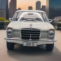 Mercedes 200 D /8 Strichachter W115 1968 weiß Modellauto 1:18 MCG