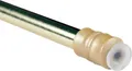 Klemmstange 40-60cm Gold (1er-Pack), ausziehbare Gardinenstange ohne Bohren, Metall Spannstange mit Schraubtechnik & Saugnapf, rutschfest, Ø10mm