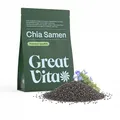 Chia Samen 800g Naturbelassen Reich an Omega-3 & Ballaststoffen, Vegan & Glutenfrei - Smoothies, Joghurt, Müsli, Chia-Pudding - Chia Seeds - GreatVita