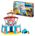 Paw Patrol - Dino Hauptquartier (Inkl. Basis Fahrzeug, Rex Welpen-Figur)