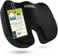feela.® Orthopädisches Sitzkissen [3 Härtegrade] TESTSIEGER – Ergonomisches Sitzkissen für Bürostuhl & Auto – Schmerzlindernd, Steißbein entlastend, Sitzkomfort & Durchblutung fördernd (Hart)