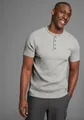 Bruno Banani Henleyshirt in elastischer Rippenqualität