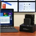 StarTech.com "USB 3,1 (10 Gbit/s) Duplizierer Dockingstation für 2.5"" & 3.5"" SATA SSD/HDD Laufwerke - Clone / Kopierstation bis zu 28GB/min " - Festplattenduplikator - 2 Schächte (SATA-300) (SDOCK2U313R)