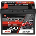 BlackMax +30% U1 12V 35Ah 350A/EN Rasentraktor Rasenmäher Aufsitzmäher Batterie