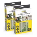 EASYmaxx Insect Protect Insekten- & Pollenschutzgitter 130 x 150 cm | Fliegengitter Fenster mit Magnetbefestigung | Einfache Montage mit 12 Magneten - kein Bohren oder Schrauben [2 Stück]