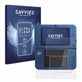 Savvies 18 Stück Schutzfolie für Nintendo New 3DS XL Displayschutz-Folie Ultra-Transparent