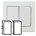 Legrand 086505 - Radkappe Sagane Plexo - Dble VV, Doppelt Allum, Doppelt Poussoi