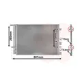 1x Kondensator, Klimaanlage VAN WEZEL 82005244 passend für HYUNDAI