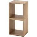 Costway 2er Set Würfelregalen Bücherregal Eiche