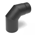 raik Rauchrohrbogen/Ofenrohrbogen 90° 3-teilig 120 mm Durchmesser Stahlblech 2 mm Gussgrau SH019-120-gg