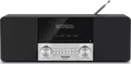 TechniSat Digitalradio DigitRadio 3 0000/3913 | DAB+ UKW Radio | CD-Player | Bluetooth | USB | Stereo | schwarz/silber