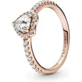 Pandora Fingerring Pandora Funkelndes erhabenes Herz Ring 188421C02 Damenring 48