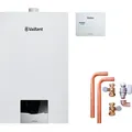Vaillant Paket 1.668/2 ecoTEC plus VC 15 CS/1-5, VRC 710, Installations-Set