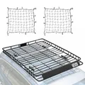VEVOR Dachgepäckträgerkorb Autodachkorb (1630 x 1270 x 105 mm) universeller Dachgepäckträger aus rostfreiem legiertem Stahl mit Gepäcknetzen (68 kg Max Tragkraft), Autodach-Gepäckträger für SUV LKW