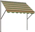 Angerer Klemmmarkise Exklusiv mit Handkurbel, Terrasse/Balkon, einfache Montage ohne Bohren, Made in Germany, hochwertiger Stoff, UV-beständig, höhenverstellbar, wasserabweisend, 200 cm Grün