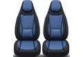 BREMER SITZBEZÜGE Autositzbezug für Adria Coral Adriatik Silver (C6), Set, 2-tlg., Schonbezüge Sitzbezüge Fahrer und Beifahrer, in Schwarz/Blau