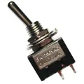 5 x Miniatur-Kipp-Schalter MTS-201 schwarz 2-polig