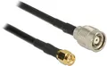 Delock WLAN-Antennen Anschlusskabel [1x RP-TNC-Stecker - 1x SMA-Stecker] 2.5m Schwarz